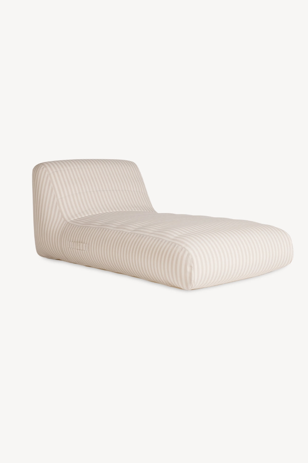 Pool Chaise | Ivory/Flax Stripe